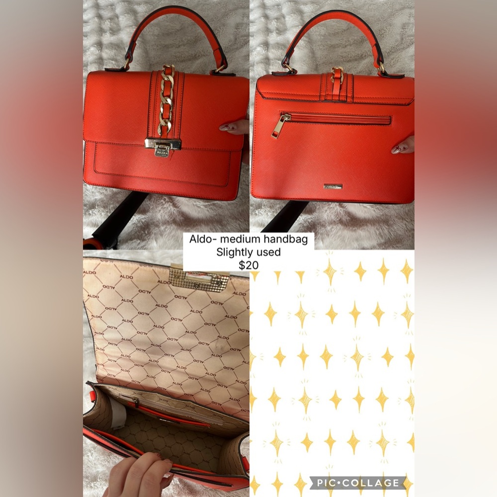 Aldo Bold Orange Shoulder Bag